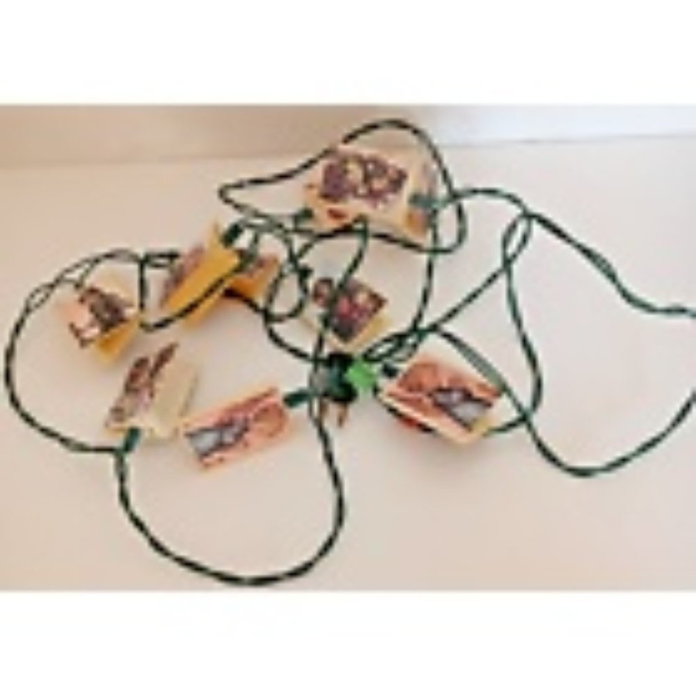 Vintage CHRISTMAS STRING Lights 10 Children Wonderer Praying Made in Taiwan WORK